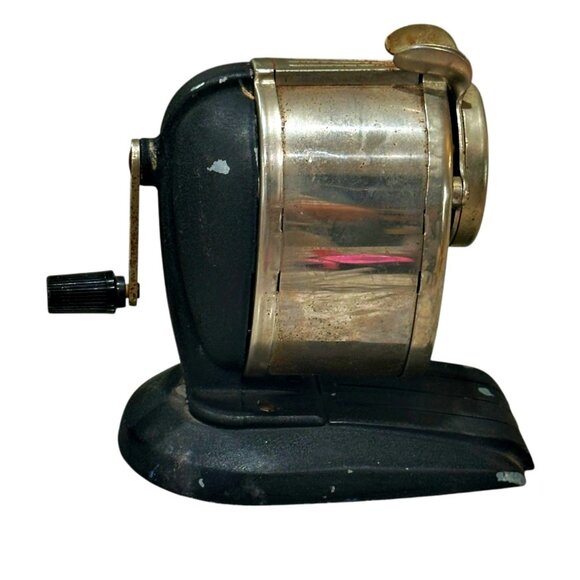 Vintage Boston Champion Pencil Sharpener Desktop Pinch Feed Hand Crank MCM - Picture 8 of 15